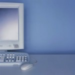 Computer Monitor and Keyboard on Desk